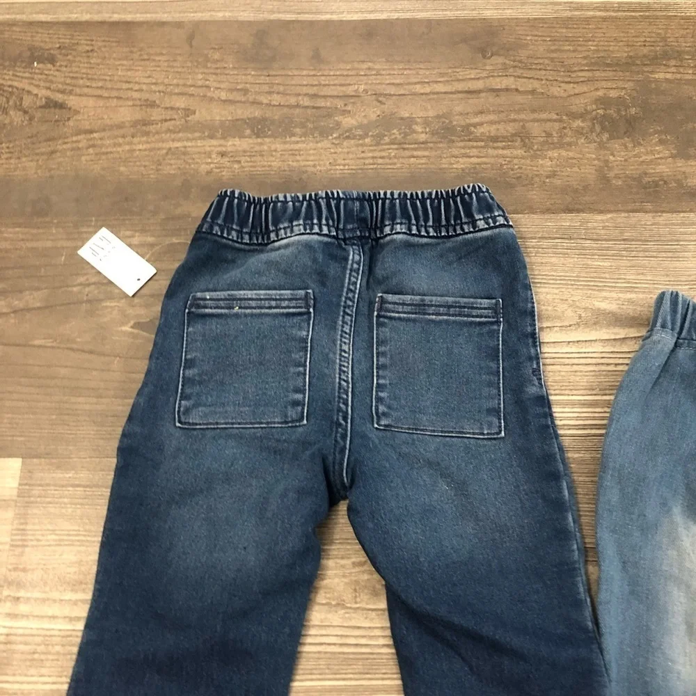 Gap Kids Denim Jogger Pull On Pants - Blue 18-24 M